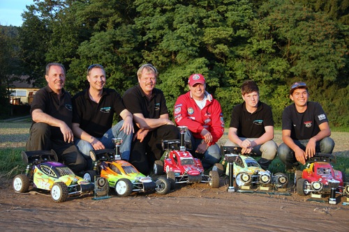 v.l. Jürgen Hofer, Stefan Unterschütz, Martin Hörmann, Peter Fontain, Alexander Schmitt, Tobias Doller